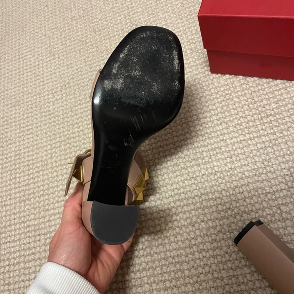 Valentino Garavani Women's Sandals with Gold Rockstuds - 37 - Picture 3 of 7